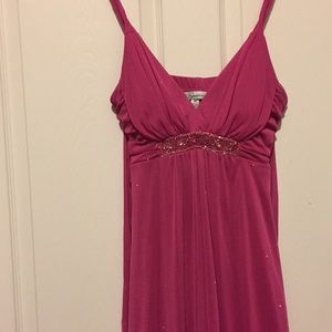 Sparkly Hot Pink Dress